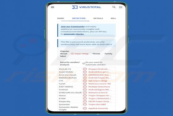 Maliciel AppLite Banker (Android)