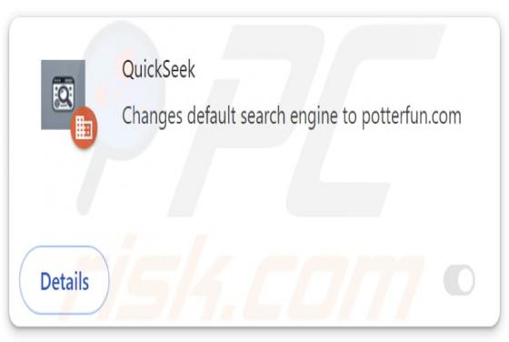 QuickSeek pirate de navigateur