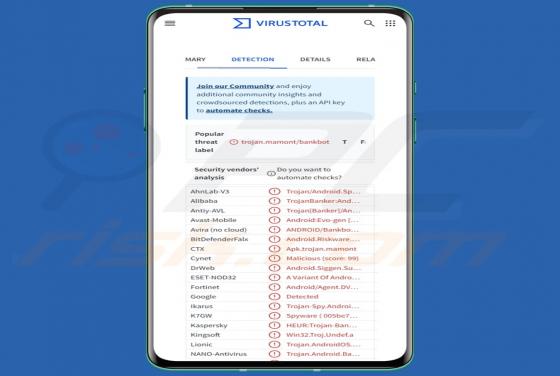 Maliciel FireScam (Android)