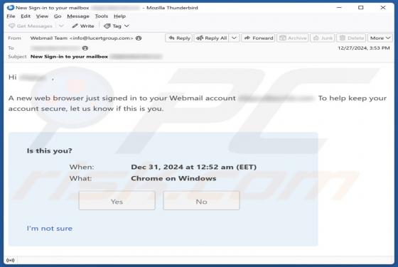 Courriel Arnaque New Web Browser Just Signed In
