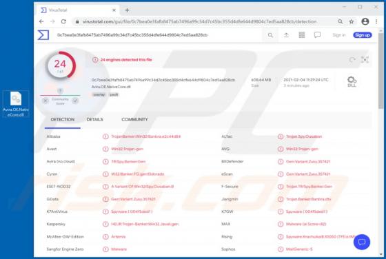 Trojan bancaire Javali