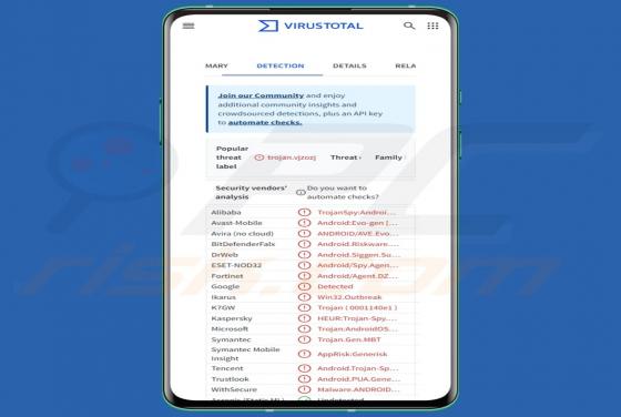 Voleur NativeWorm (Android)