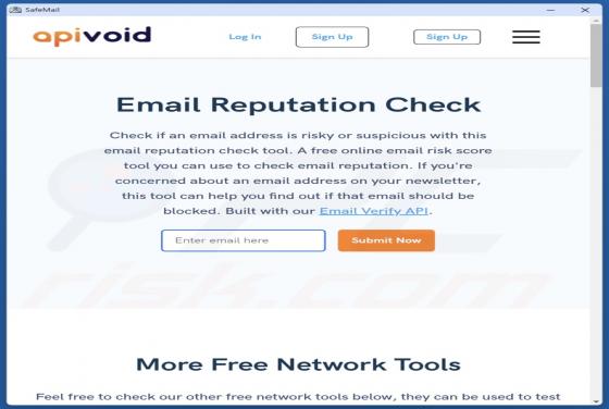 SafeMail Application potentiellement indésirable