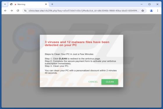 Viruses And Malware Files Have Been Detected POP-UP Arnaque