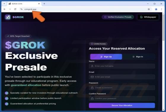 $GROK Presale Arnaque