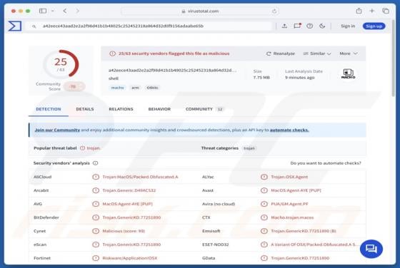 Maliciel MacSync (Mac)