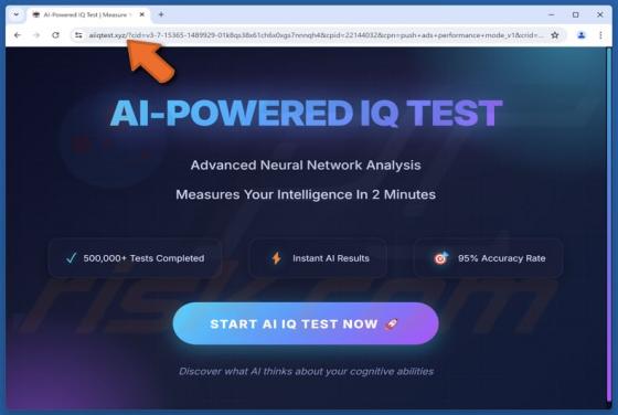 AI-POWERED IQ TEST Arnaque