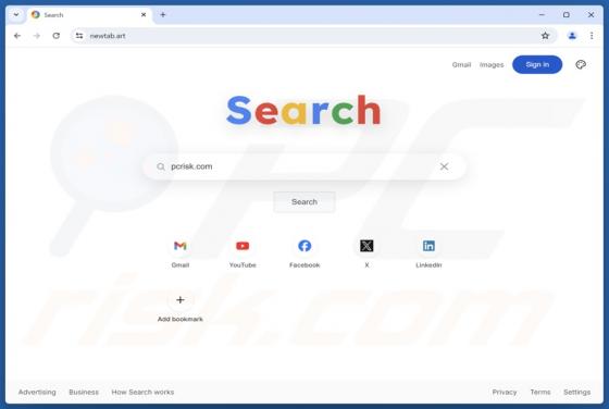 Newtab.art Redirection