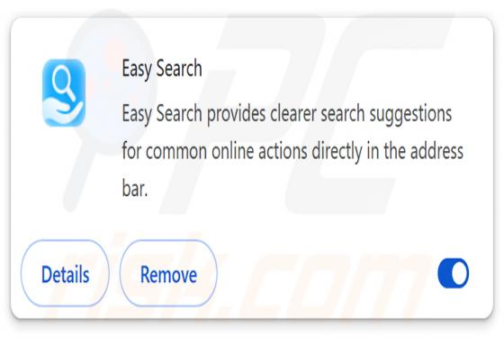 Redirection Easysearching.net