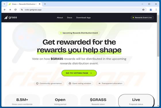 Grass Vote Rewards arnaque