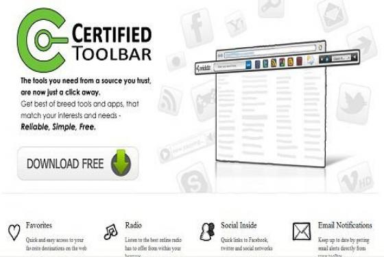 Barre d'outils Certified