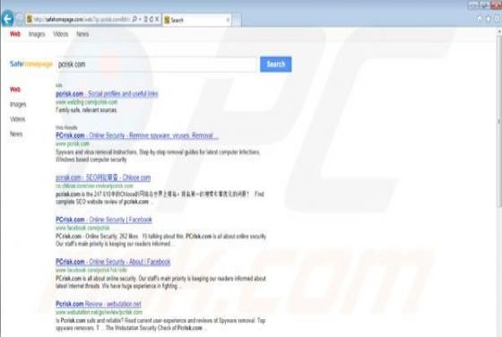 Virus SafeHomepage.com