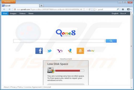 Pirate de navigateur Start.qone8.com