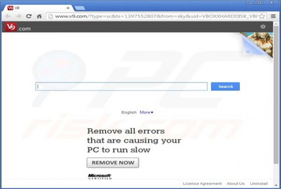 Redirection vers V9.com