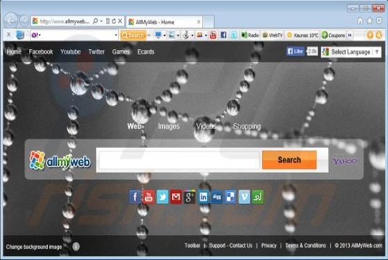 Redirection vers AllMyWeb.com