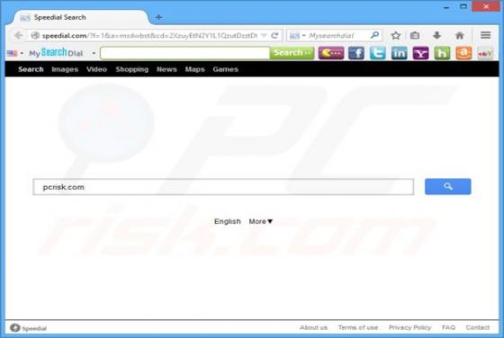 Redirection vers Speedial.com