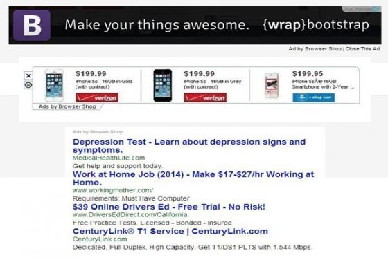 Ads par Browser Shop