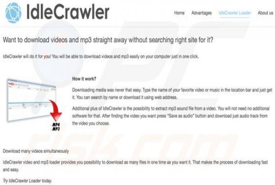 Logiciel de publicité IdleCrawler