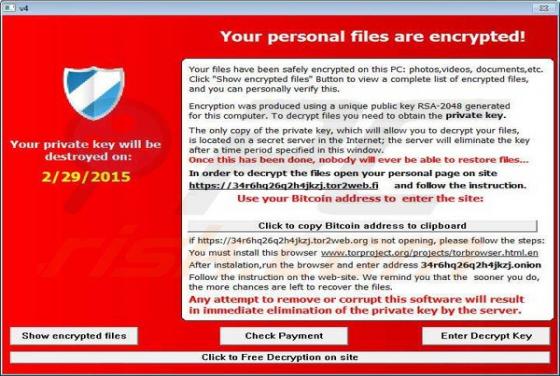 Virus TeslaCrypt