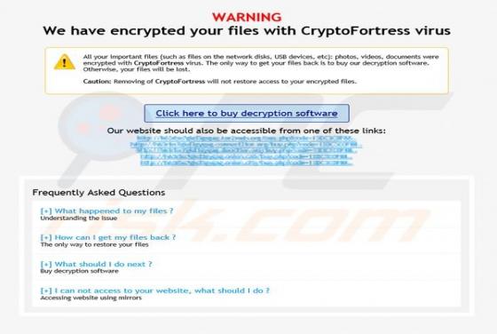 Rançongiciel CryptoFortress