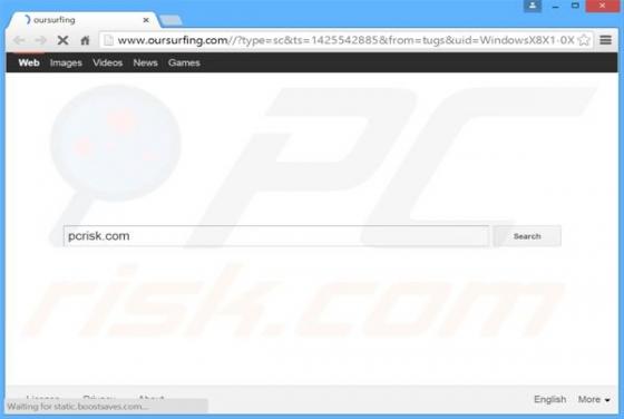 Redirection vers Oursurfing.com