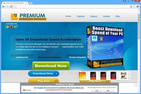 Logiciel de publicité Premium Download Manager