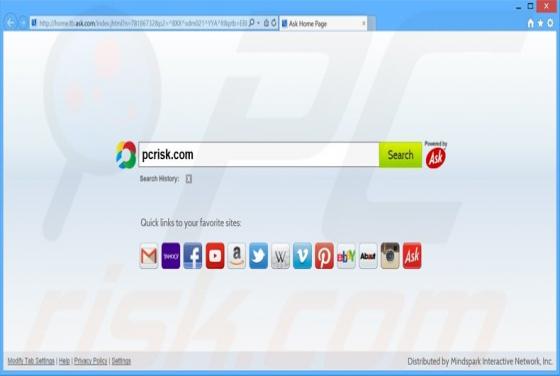 Redirection vers Home.tb.ask.com