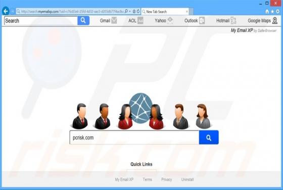 Redirection vers Search.myemailxp.com