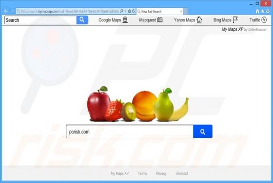 Redirection vers Search.mymapsxp.com