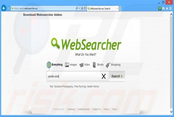 Logiciel de publicité WebSearcher