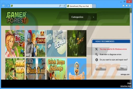 Logiciel de publicité GamerForest