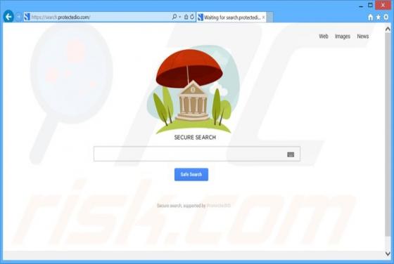 Redirection vers Search.protectedio.com