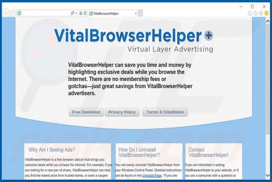 Ads par Vital Browser Helper