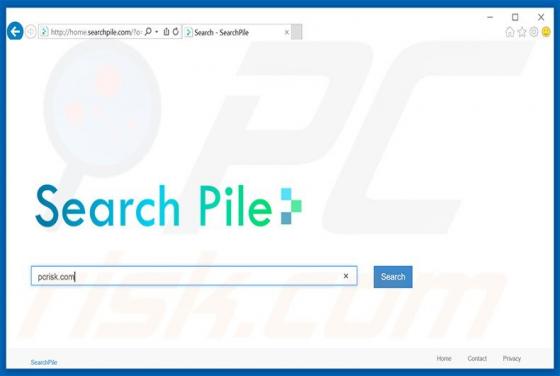 Redirection vers Home.searchpile.com