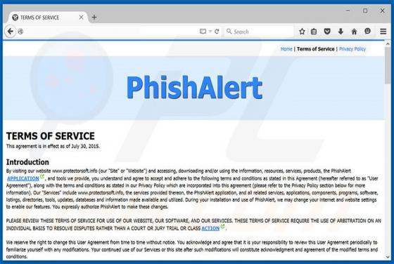 Ads par Phishalert