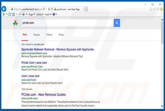 Redirection vers My.parallaxsearch.com