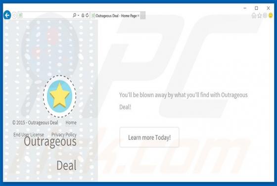 Logiciel de publicité Outrageous Deal