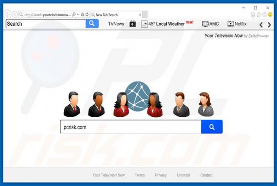 Redirection vers Search.yourtelevisionnow.com