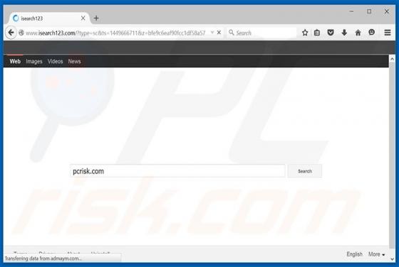 Redirection vers Isearch123.com