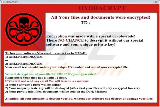 Rançongiciel HYDRACRYPT