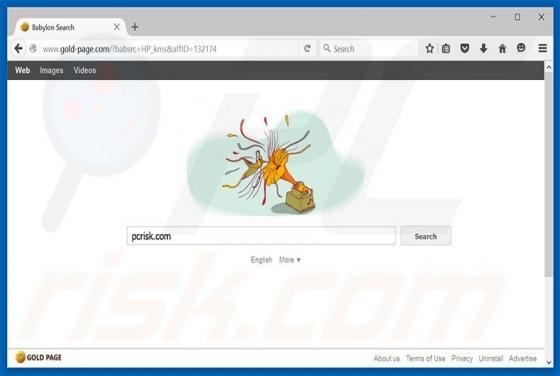Redirection vers Gold-page.com