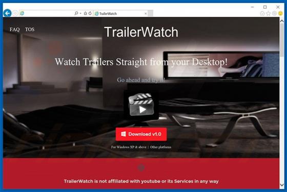 Logiciel de publicité TrailerWatch