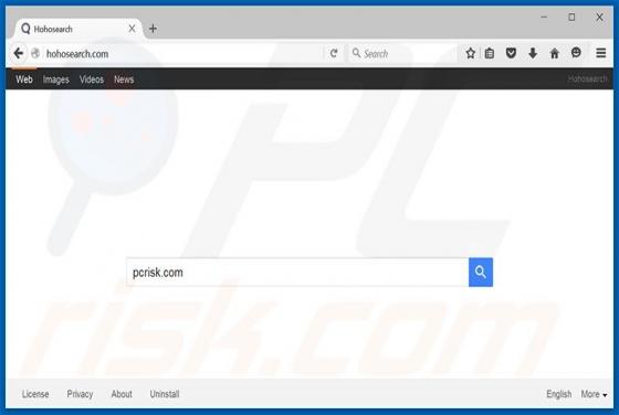 Redirection vers Hohosearch.com