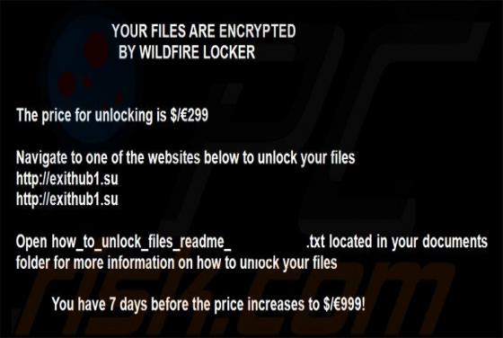 Rançongiciel WildFire Locker
