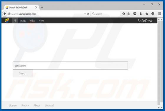 Redirection vers Search.sosodesktop.com