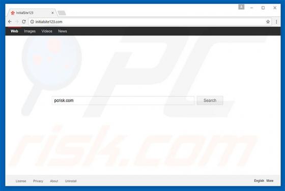 Redirection vers Initialsite123.com