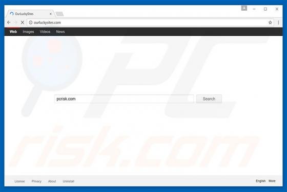 Redirection vers Ourluckysites.com