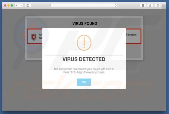 Arnaque Virus Found (Mac)