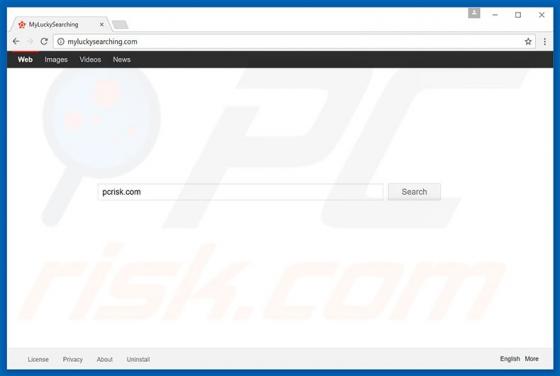 Redirection vers Myluckysearching.com