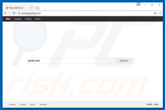 Redirection vers Myluckystarting.com